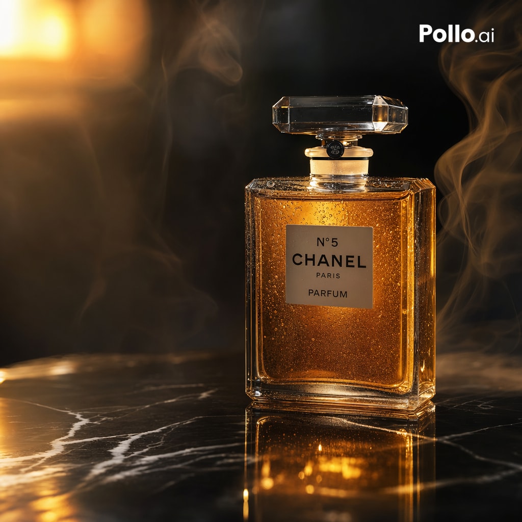 Amber Perfume Bottle Marble