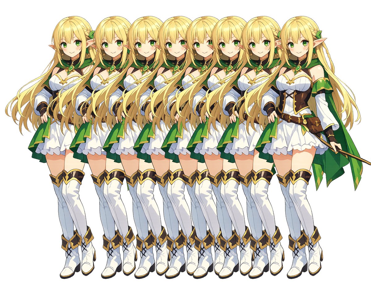 Anime Elf Warrior Lineup