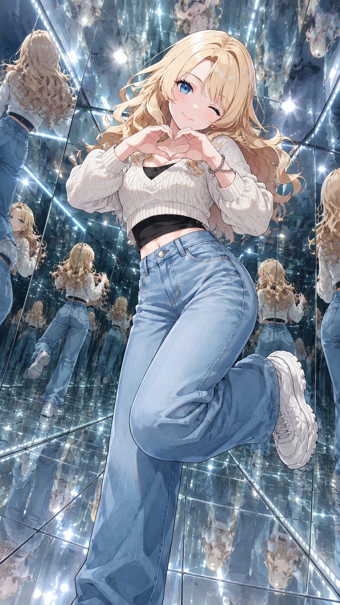Anime Girl Mirror Room