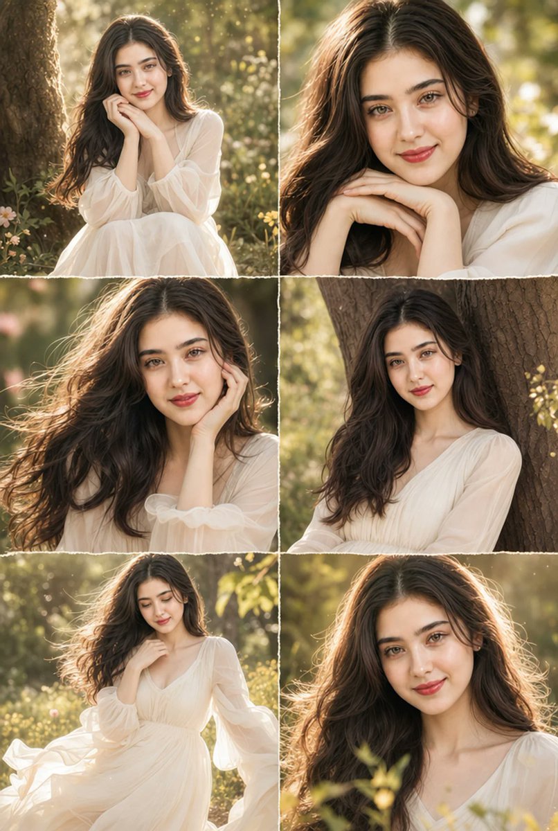 Cinematic Beauty Collage Six Panel