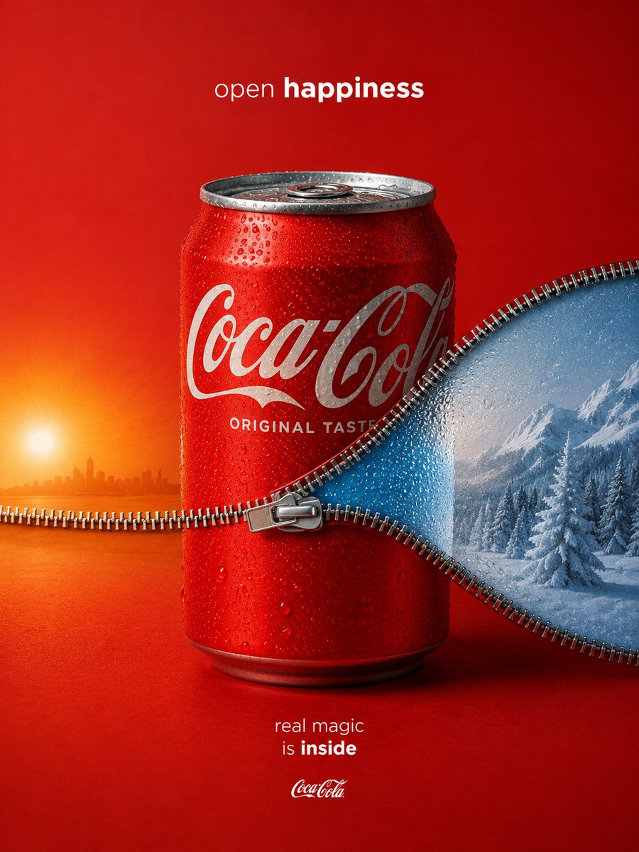 Coca-Cola 拉链世界广告