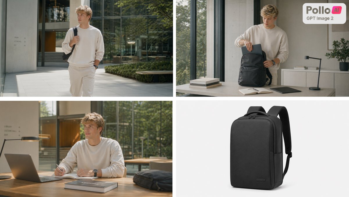 Four Panel Backpack Collage