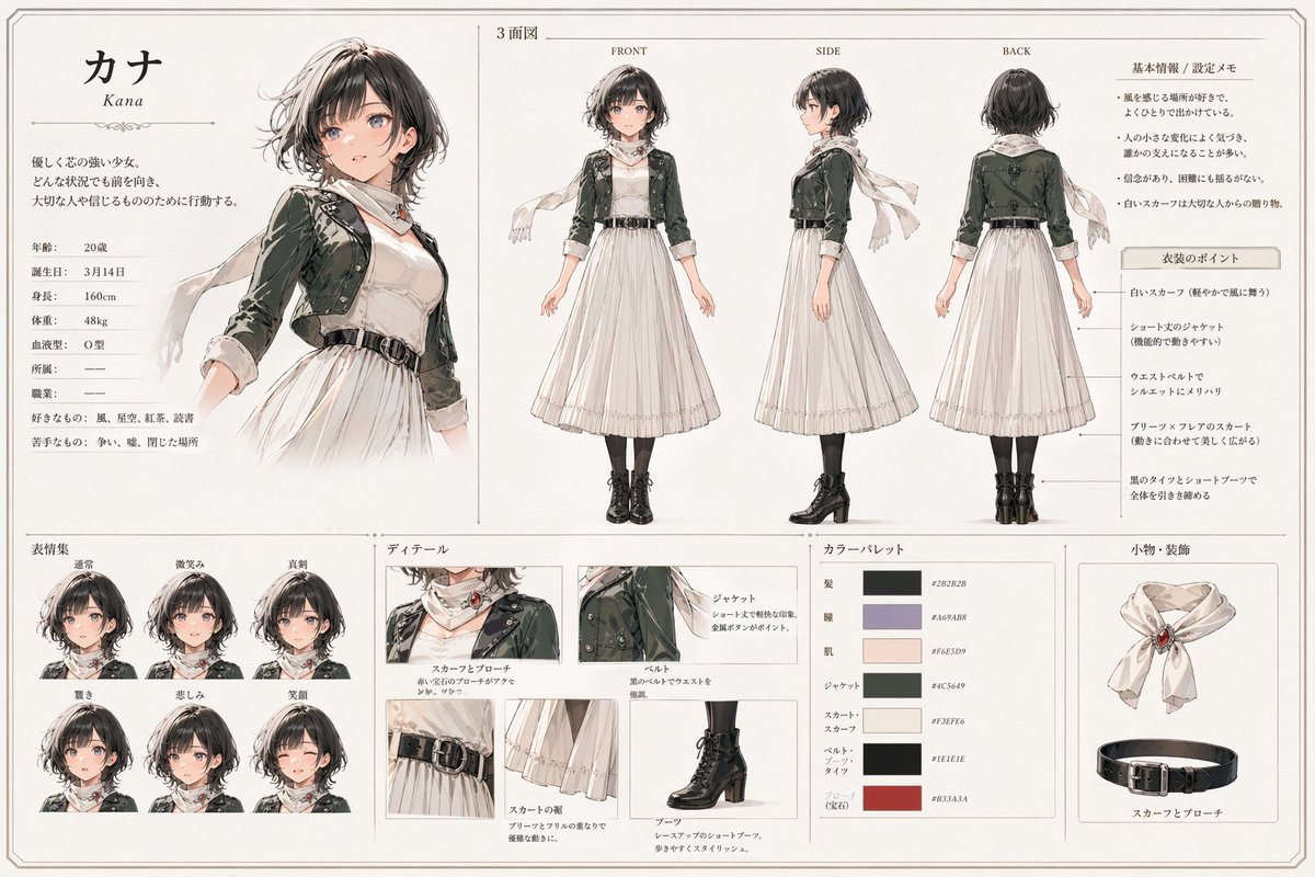Kana 动漫角色设定集