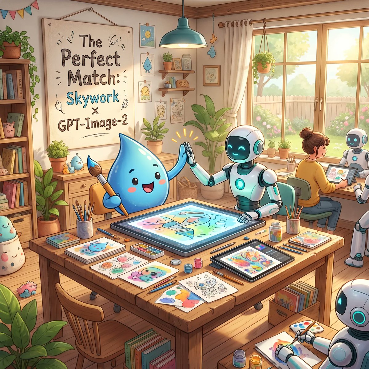 Mascot Robot Art Collaboration