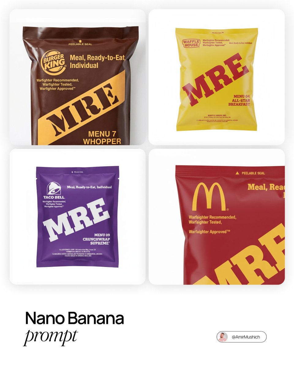 Mre 包装设计提示 大品牌