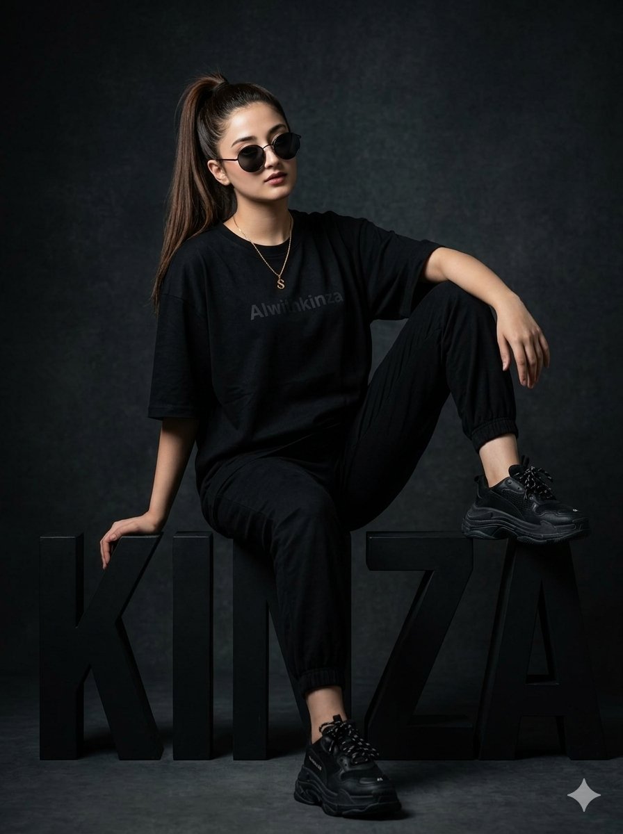 Fashion Editorial 3D Block Letter Shot