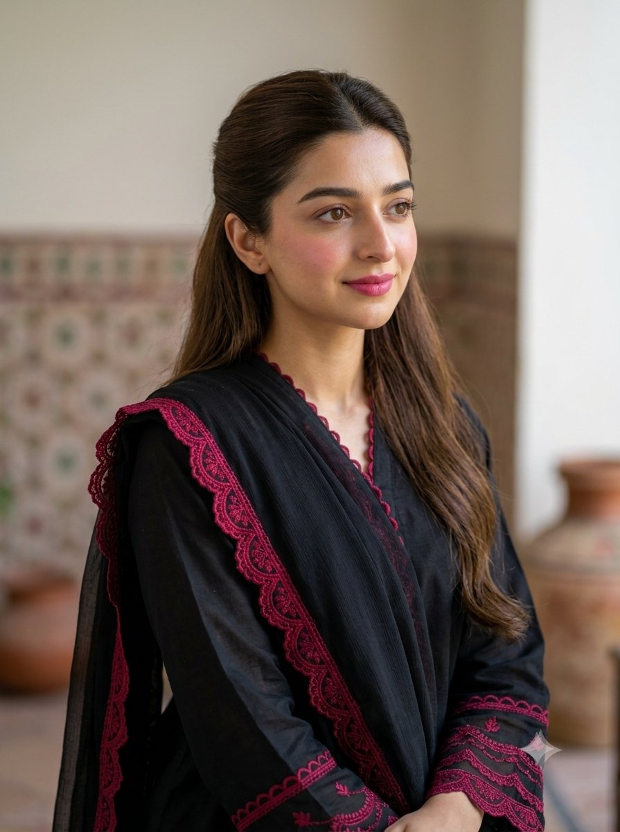 Pakistani Traditional Dress Cinematic Portrait