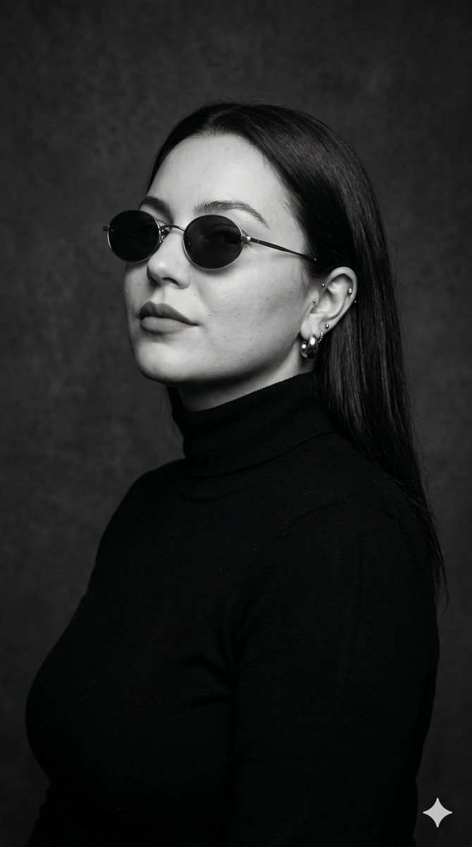Minimalist Monochrome Fashion Portrait