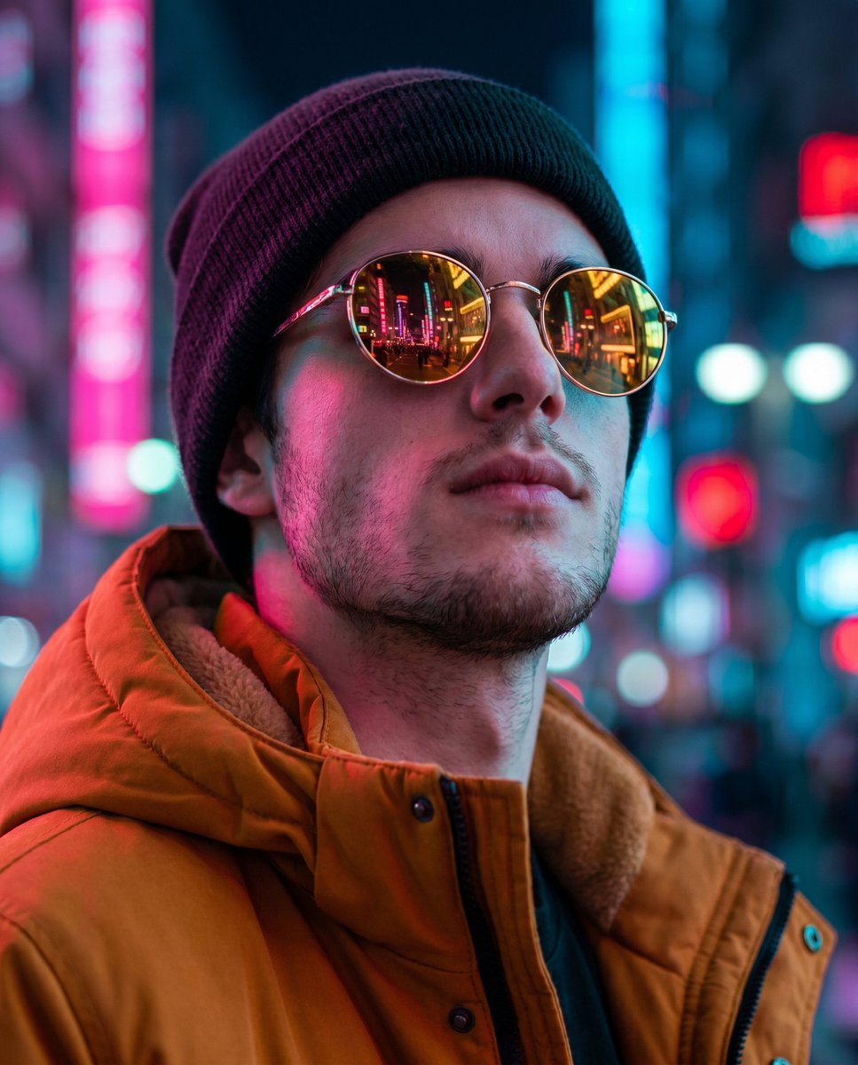 Cyberpunk Identity Preservation Portrait