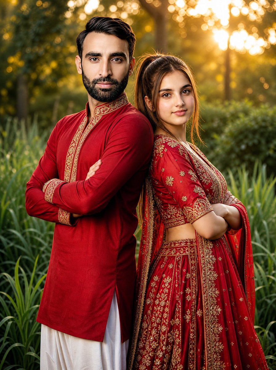South Asian Wedding Cinematic Portrait