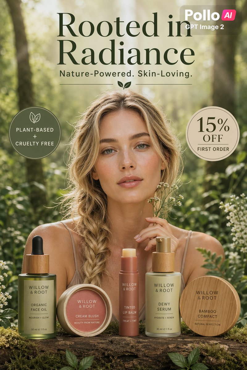 Natural Skincare Forest Ad