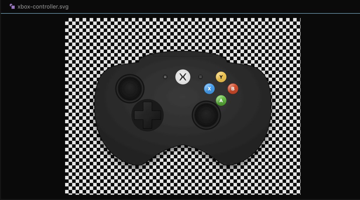 Xbox 控制器单文件 SVG