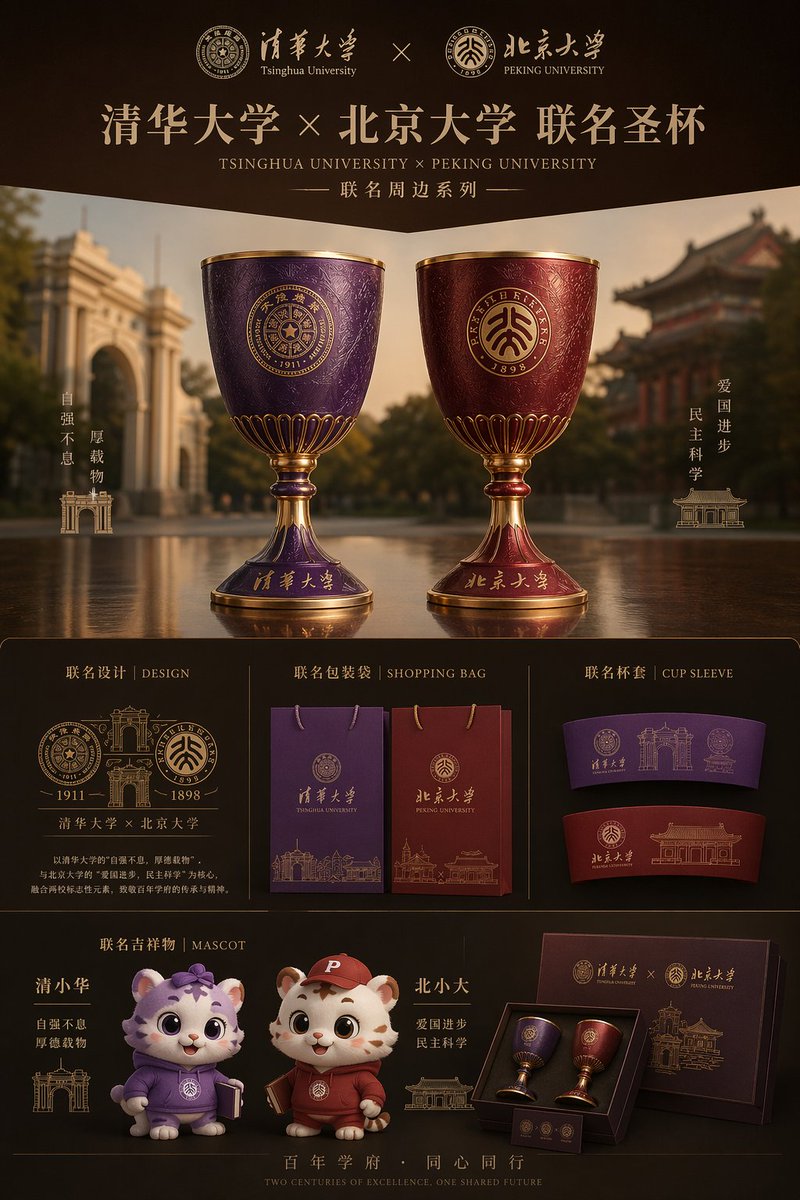 Tsinghua Peking Goblet Poster