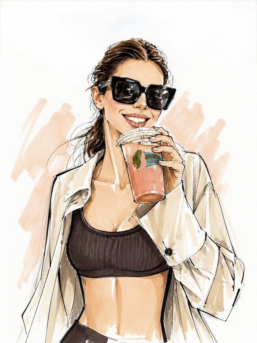 Vogue 风格时尚插画