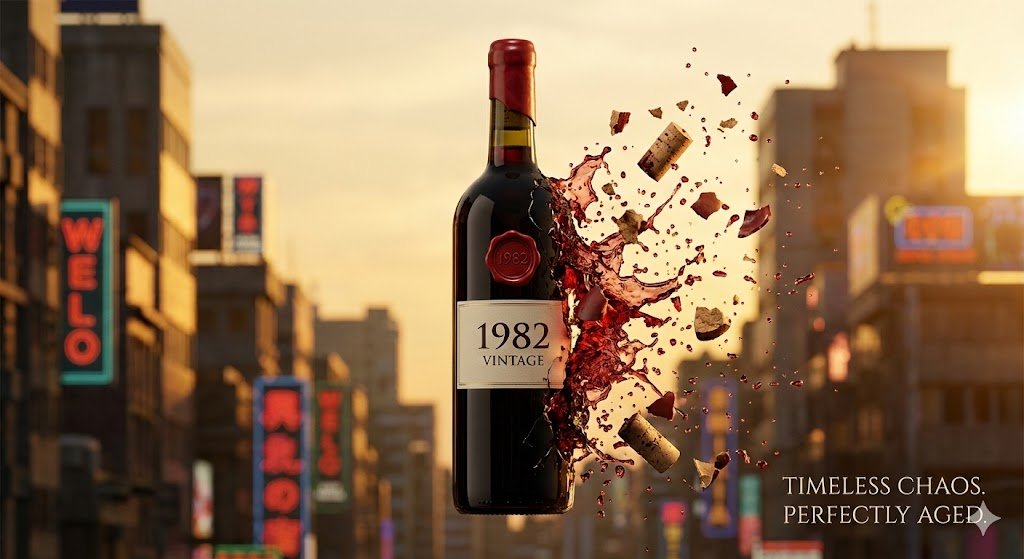 广告视觉提示 葡萄酒瓶产品拍摄